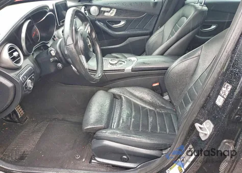 2018 Mercedes-Benz C 43 4Matic Amg z USA, uszkodzony, nr VIN 55SWF6EBXJU255195